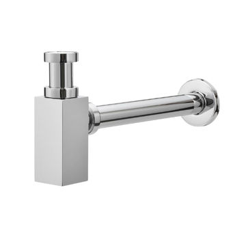 BOTTLE TRAP - H/DUTY - SQUARE - CHROME
