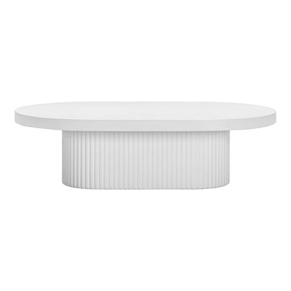 Ant Aurora Fluted Oval Coffee Table