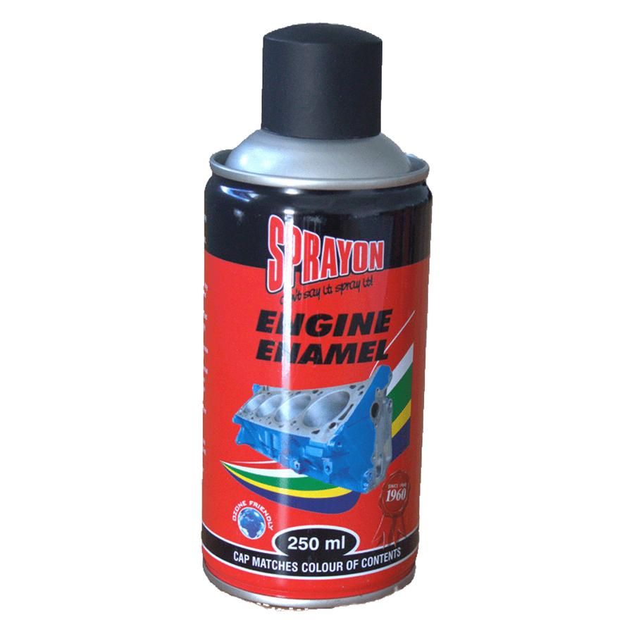 Sprayon Paint Engine Enamel Matt Black - 2 Pack