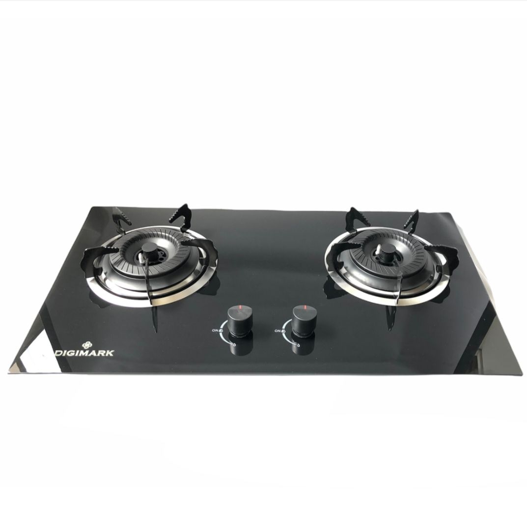 Digimark Glass Top Gas Stove - 2 Burner