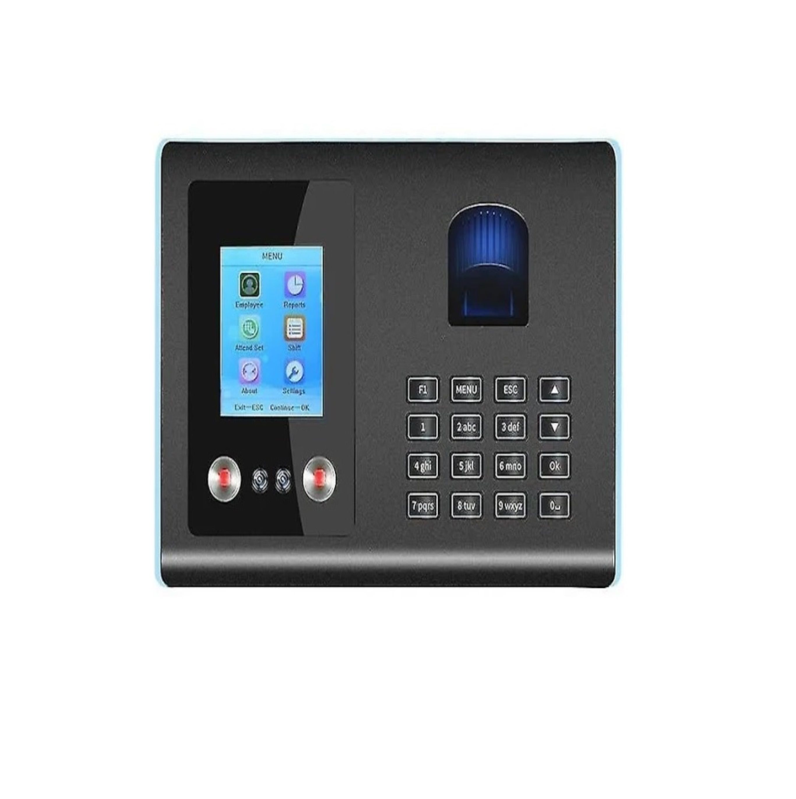 Face recognition & fingerprint time attendance register