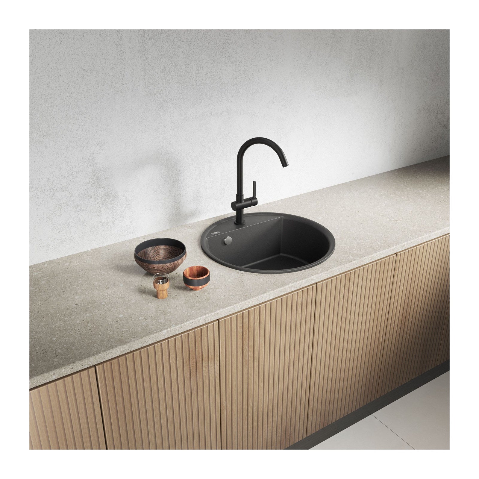 Laveo Muna 510 Granite Composite Kitchen Sink 1 Bowl - Jasmine