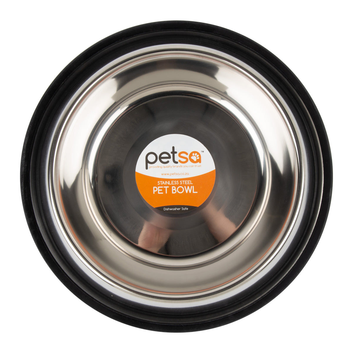 Dog Bowl S/Steel Non Tip Anti Skid 34 Cm / 1980 Ml