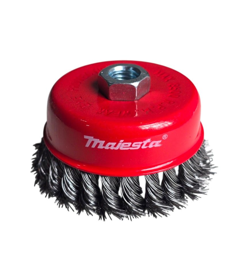 MAJESTA - Twisted Steel Wire Cup Brush 100mm M14