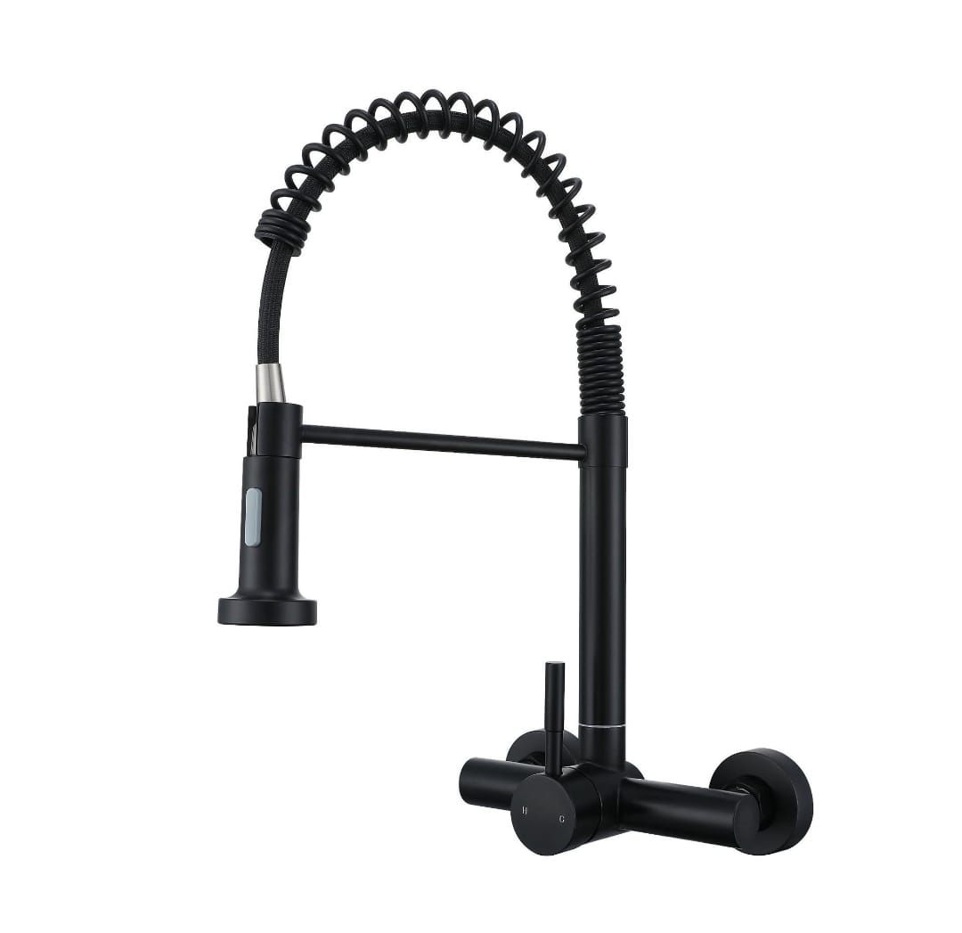 Wall Mounted kitchen Mixer Black