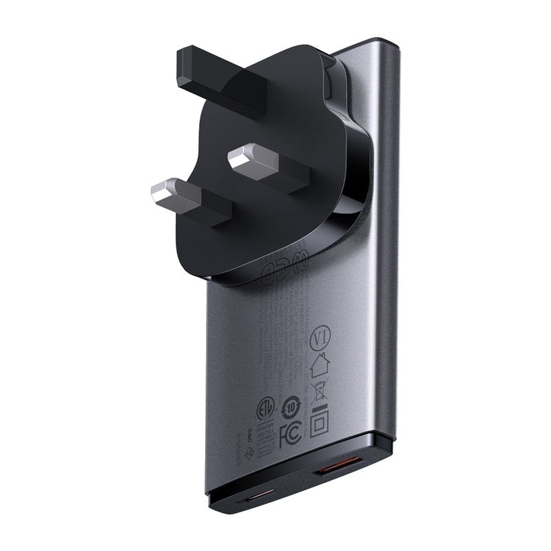Baseus GaN5 Pro Ultra-Slim Fast Charger 65W & Type-C 1m Cable - Black