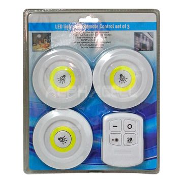 LED LIGHTS WITH REMOTE CONTROL set of 3