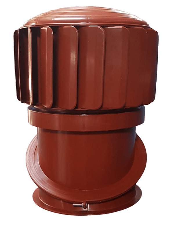 240mm RoofWhirlys4Africa Roof Mounted Wind Turbine Ventilator - Terracotta - Made in South Africa