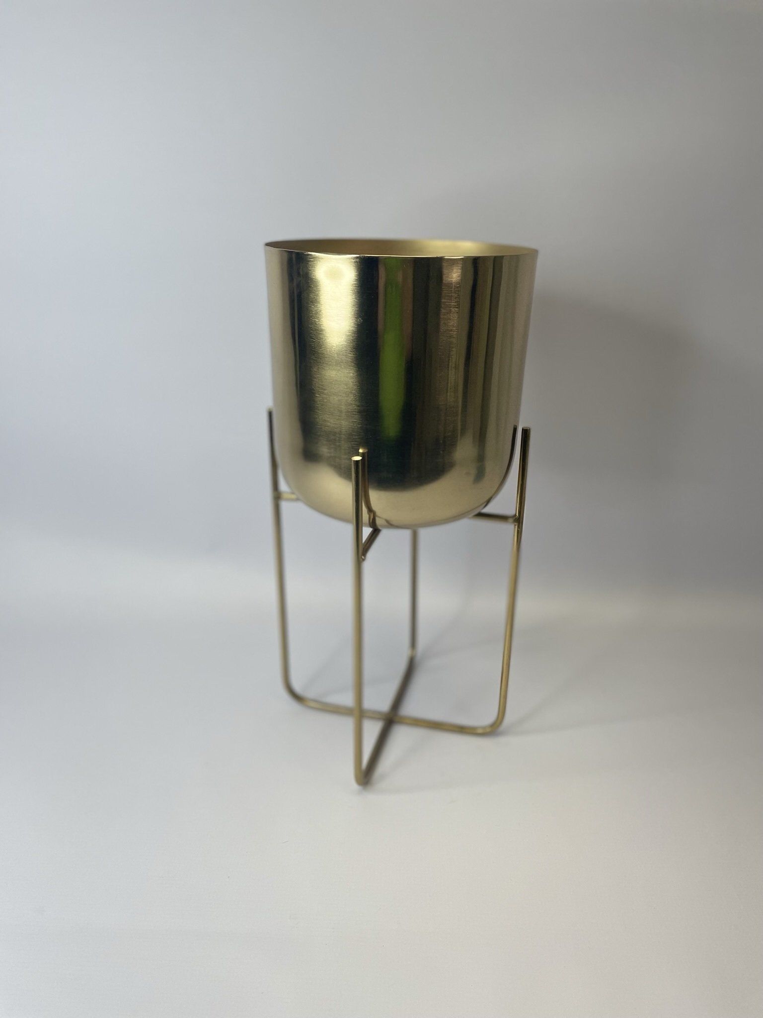 IRON PLANTER - GOLD - 20X44CM
