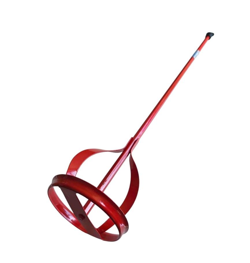 Paint Mixer 100mm x 600mm - Red - 9mm Shaft