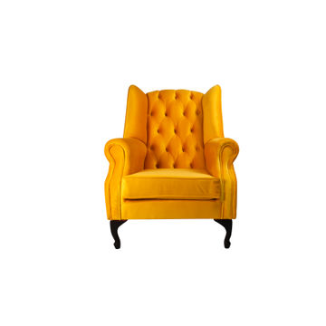 Wingback Chair - Yellow