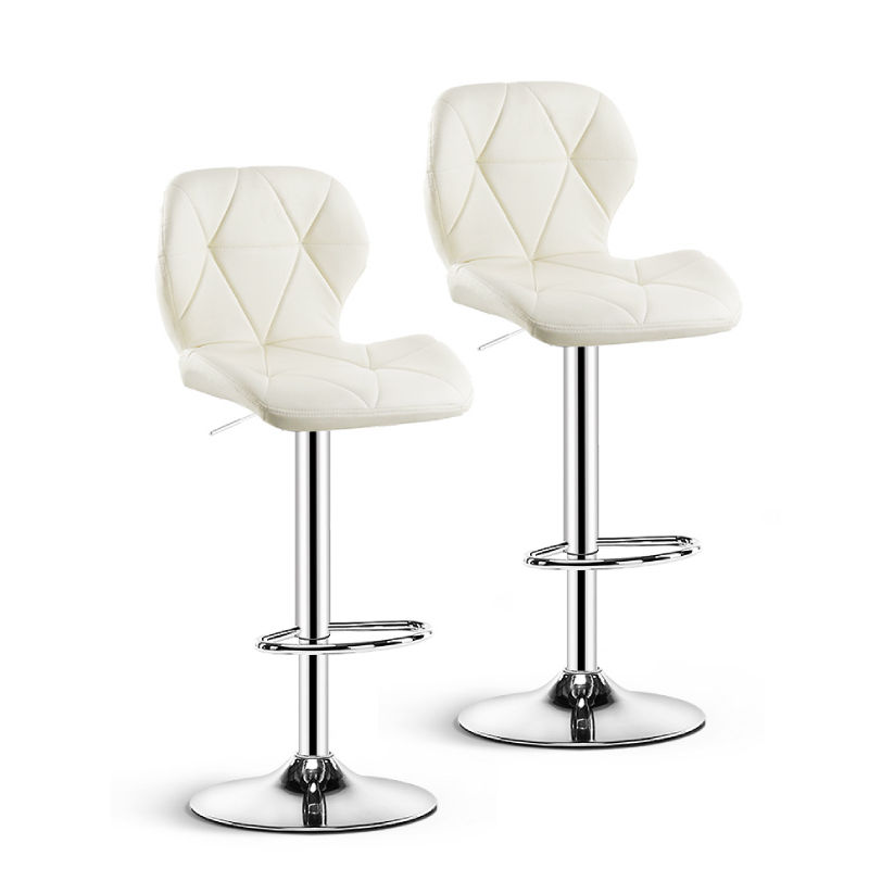 Nu Dekor - Chandler Bar Stool - Set Of 2 - White