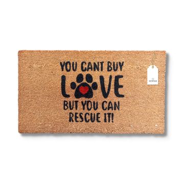 Matnifique Coir Design Doormat - Rescue It 700 x 400 x 14mm
