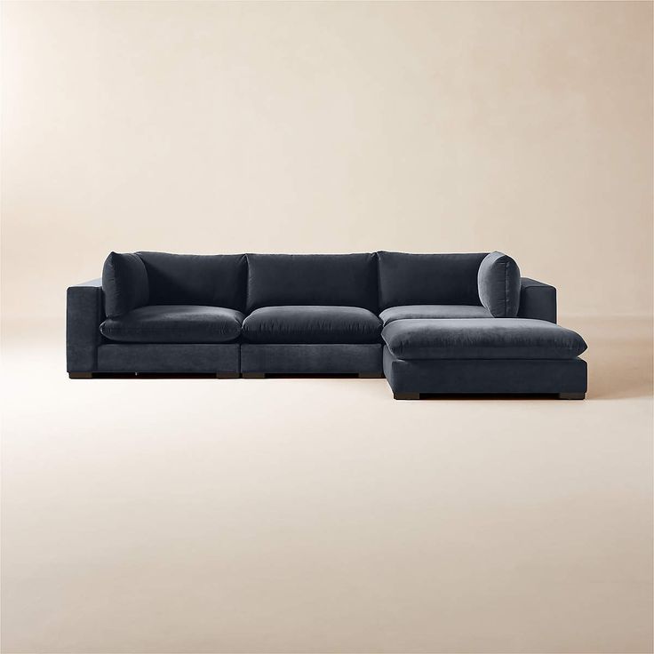 DecorMama Oasis L-Shape Modular Couch – Relaxed Contemporary Sectional