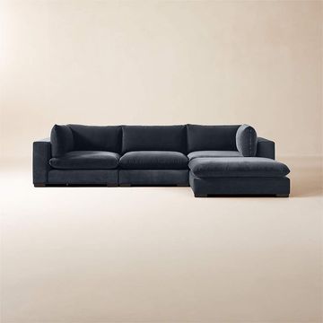 DecorMama Oasis L-Shape Modular Couch – Relaxed Contemporary Sectional
