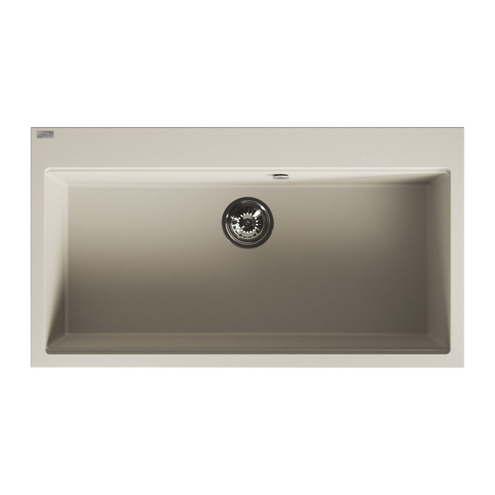 Laveo Tau 900 Granite Composite Kitchen Sink 1 Bowl - Beige (Beach Sand)