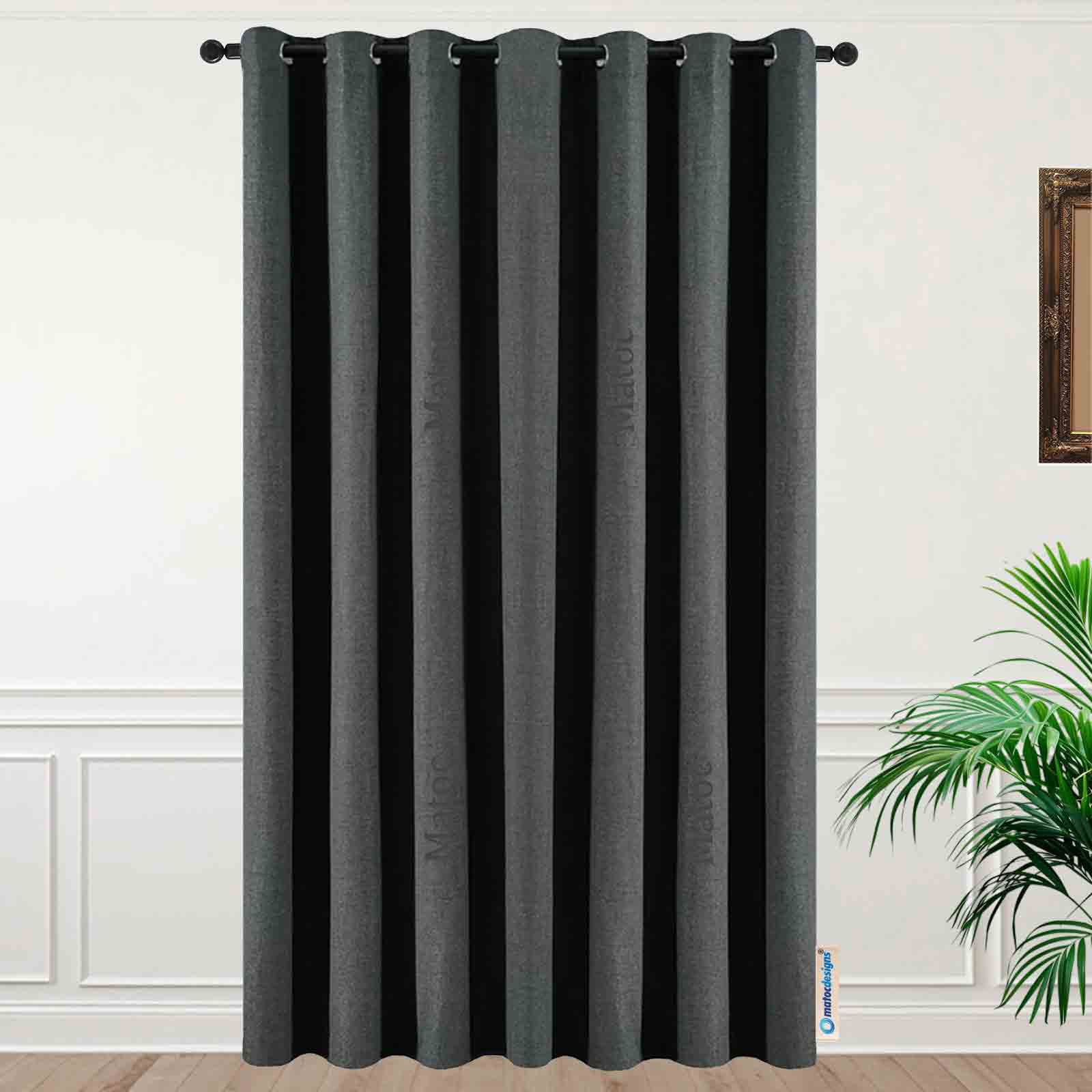 Matoc Designs Curtain - Blackout Dark Moss - Eyelet - 140cm W x 253cm H