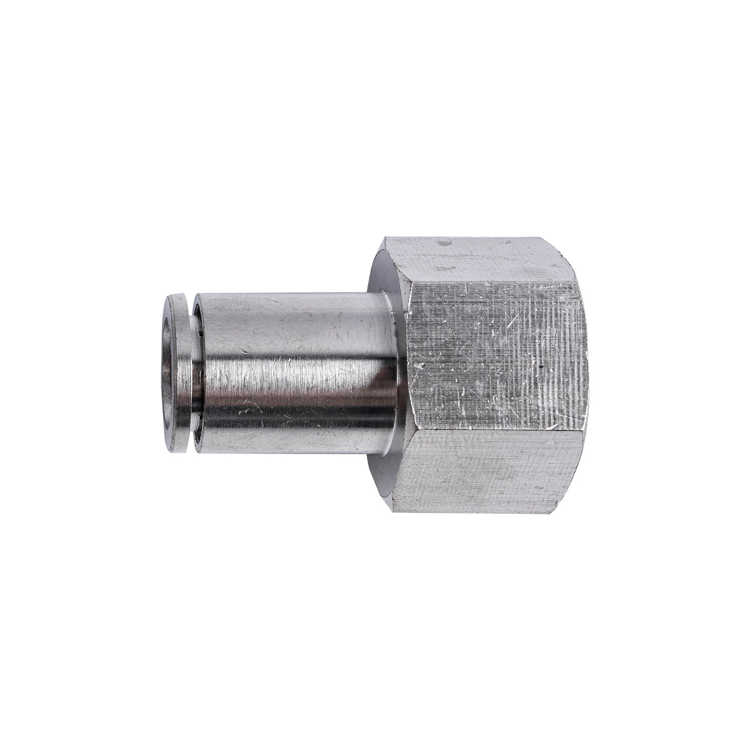 Metal Pu Fitting Straight 10Mm 1/2" F