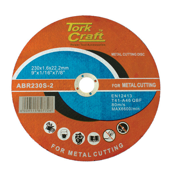 Cutting Disc Steel and Ss 230x1.6x22.22mm - 8 Pack