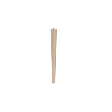 Cone Leg with M8 Bolt, H440mm x 65mm x 35mm, Raw Pine (4 Pack) BY WOODLY