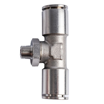 Metal Pu Fitting T-Joint 12Mm 1/8" M
