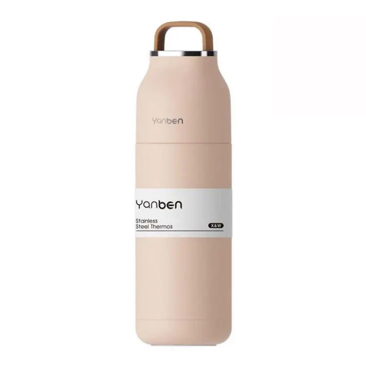 Premium Quality Stylish Peach Travel Mug with Flexi Handle