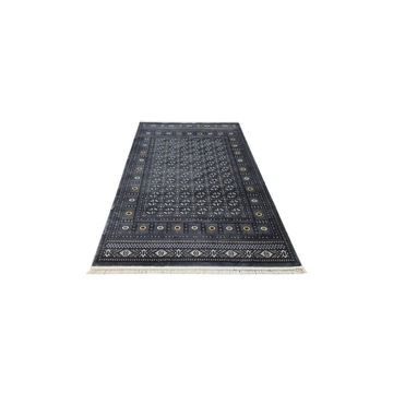 Grey Bukhara Design Machine Made Carpet 290 x 200 CM