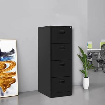 UrbanLocker 4 Drawer Cabinet - Black - Fine Living