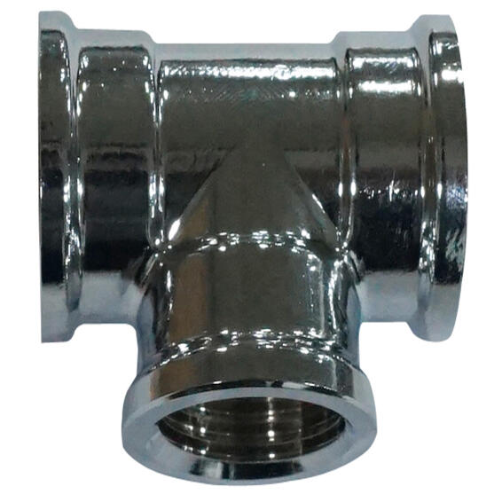 SCREWED CONN TEE BRASS EQ FF3/8