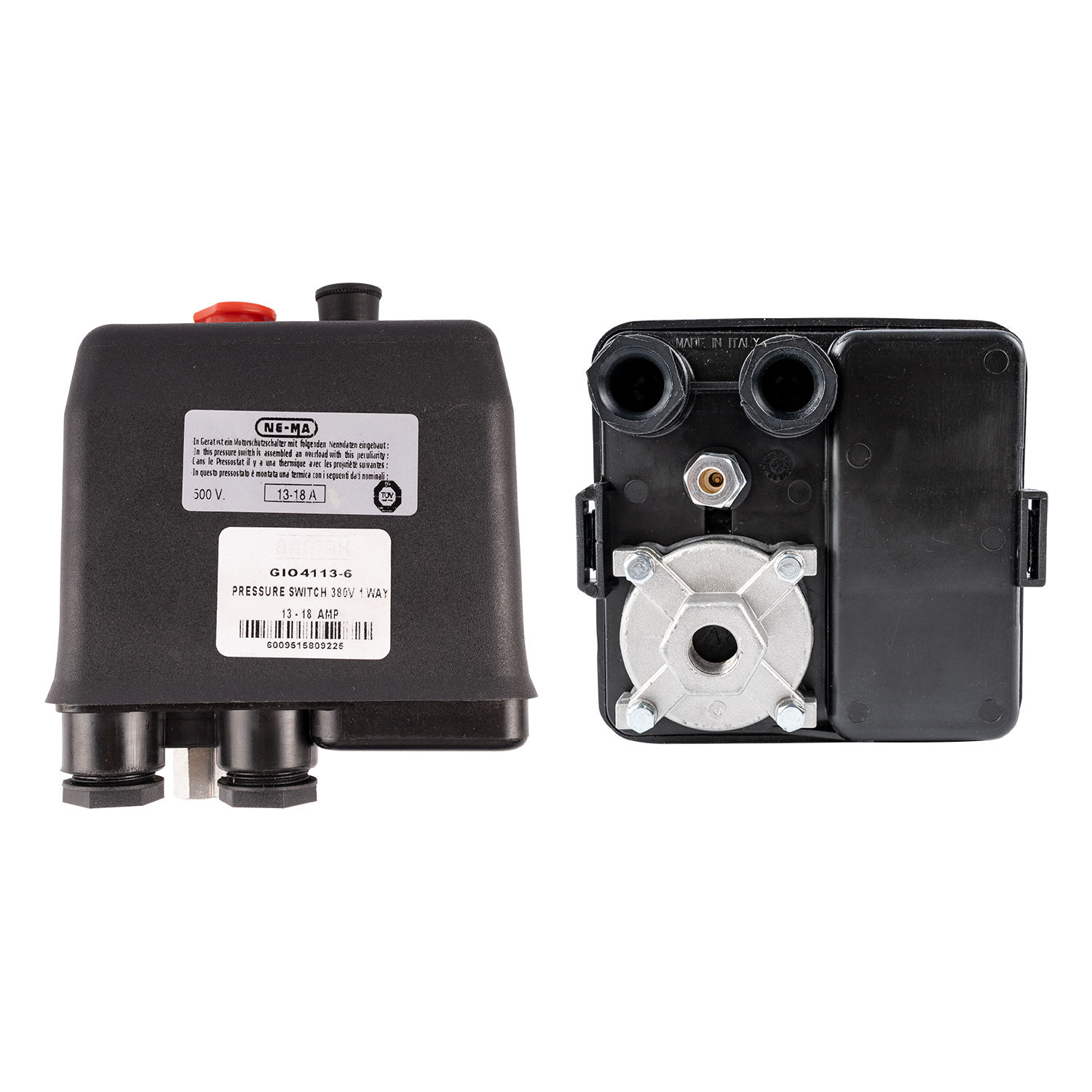Pressure Switch 380V 1 Way 13 - 18 Amp Over Load