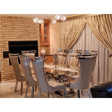 8 Seater Stainless Steel Dining Room Suite