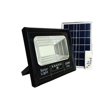 100W Solar LED Flood Light with Remote Control