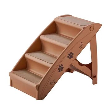 Foldable 4-Step Pet Stairs for Dogs & Cats