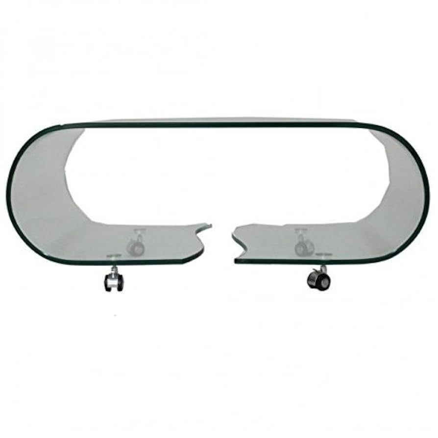Curved Glass Coffee Table