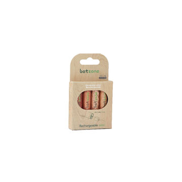 batzone Type C Li-ion Rechargeable Battery AA 2220 2Pcs