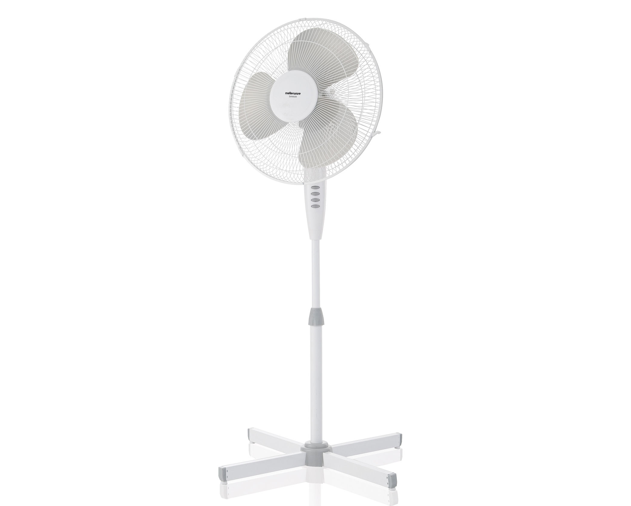 Mellerware Fan Pedestal Plastic White 40cm 50W 