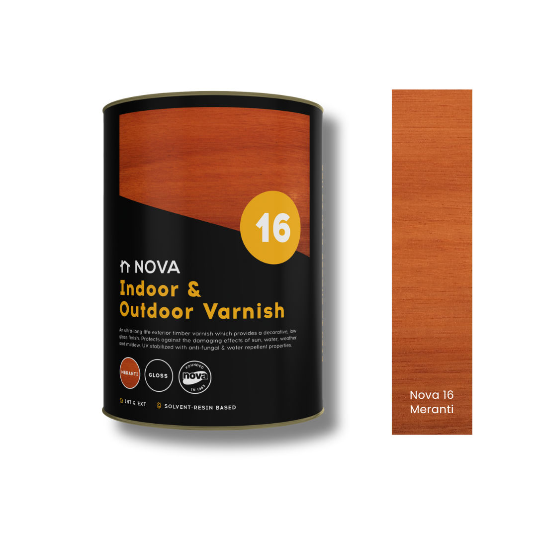 Nova 16 Indoor & Outdoor Varnish - Meranti 5lt