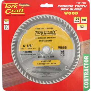 Blade Contractor 170X60T 20/16 Circular Saw Tct