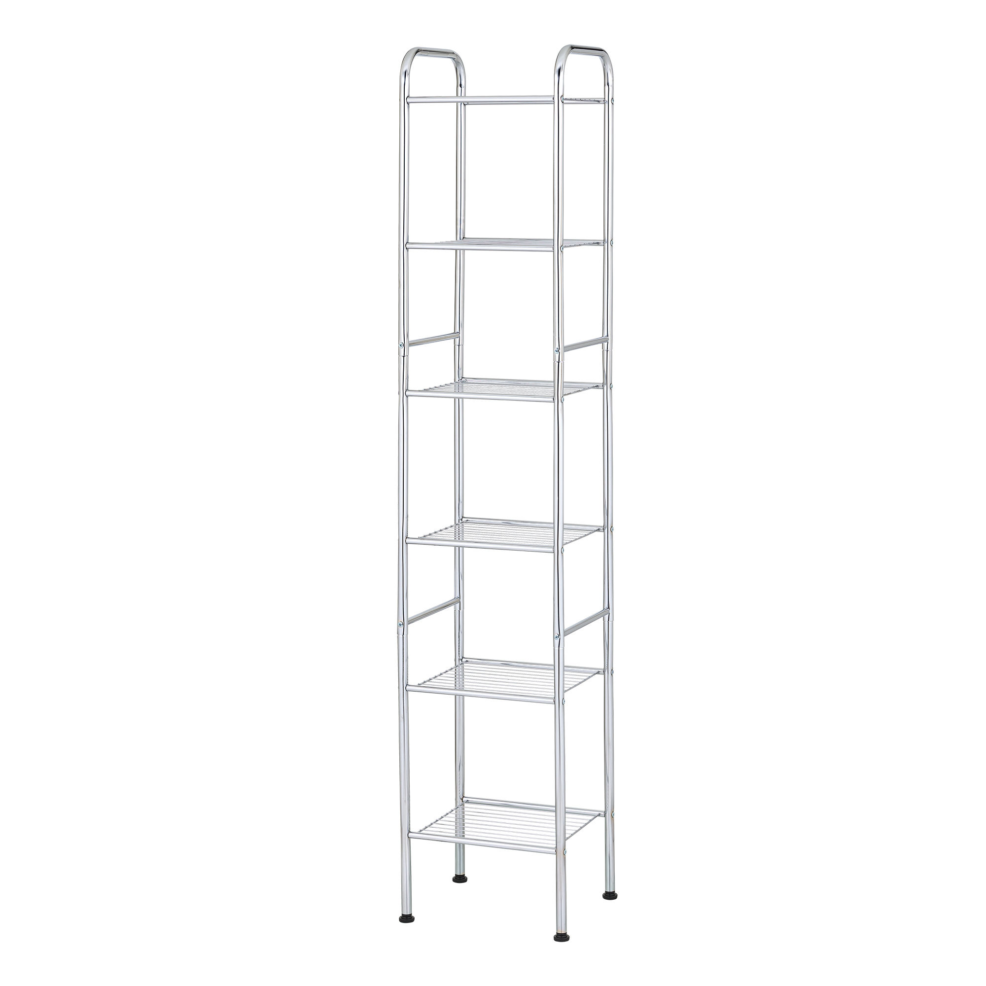 6-Tier Chrome Wire Storage Rack with Adjustable Shelves
