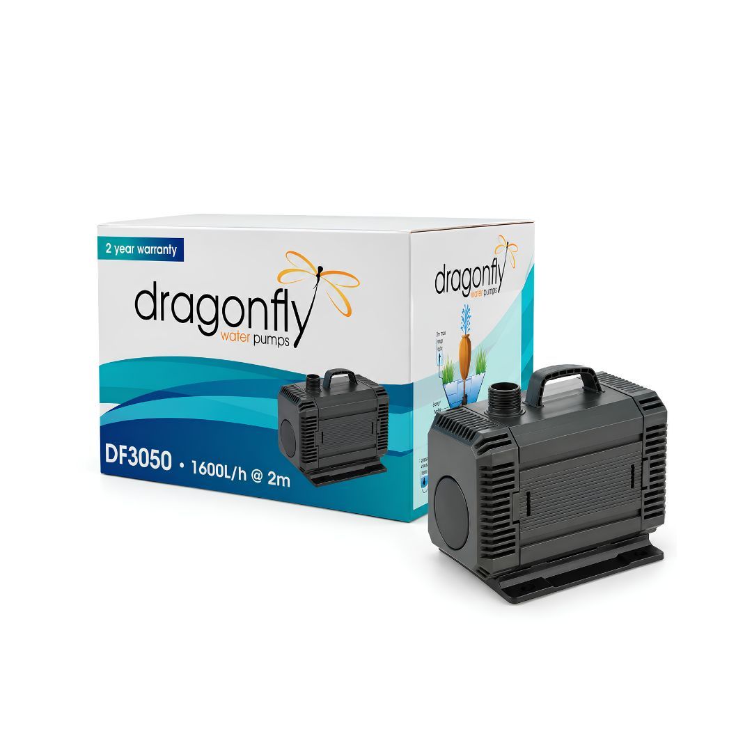 DragonFly Pond & Fountain Pump 3000L/h with 5m Cable & 3 Core Plug