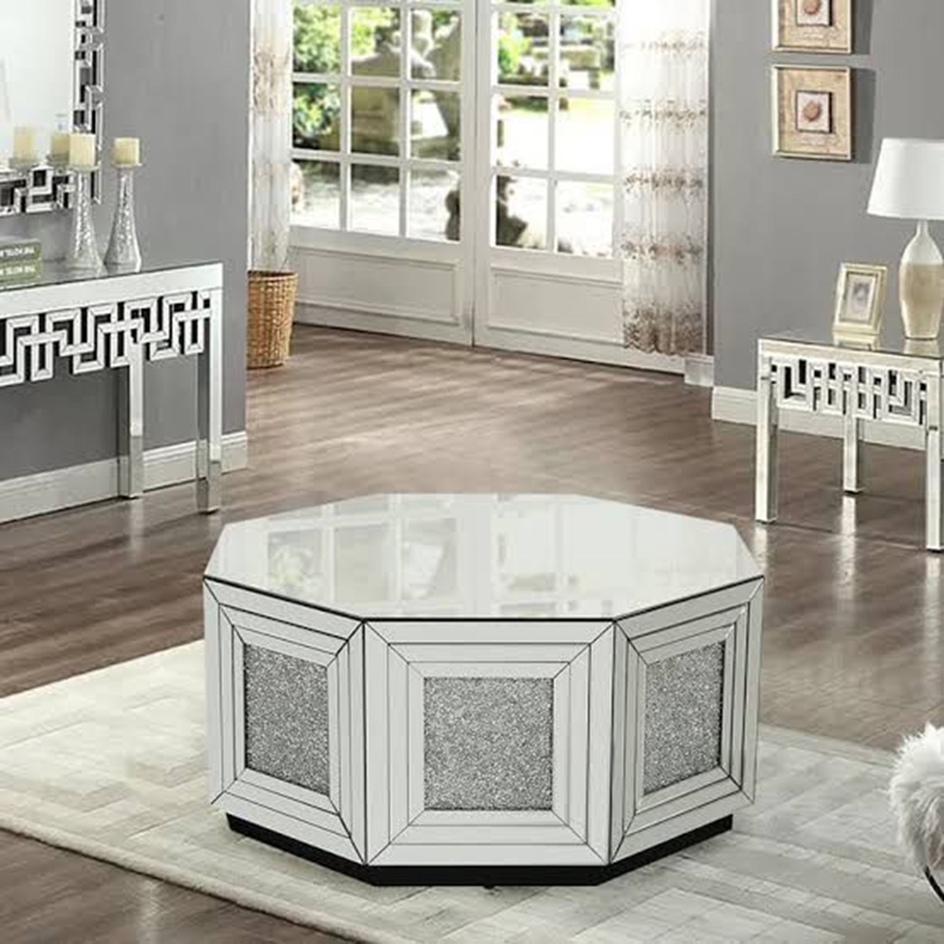 Marble Hexagon Glamour Coffee Table