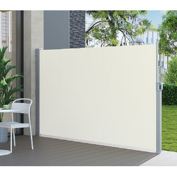 Retractable Wind & Privacy Single Sided Screen - WHITE