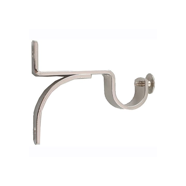 Matoc Designs 25mm Steel SINGLE BRACKET Silver (Pack of 2)