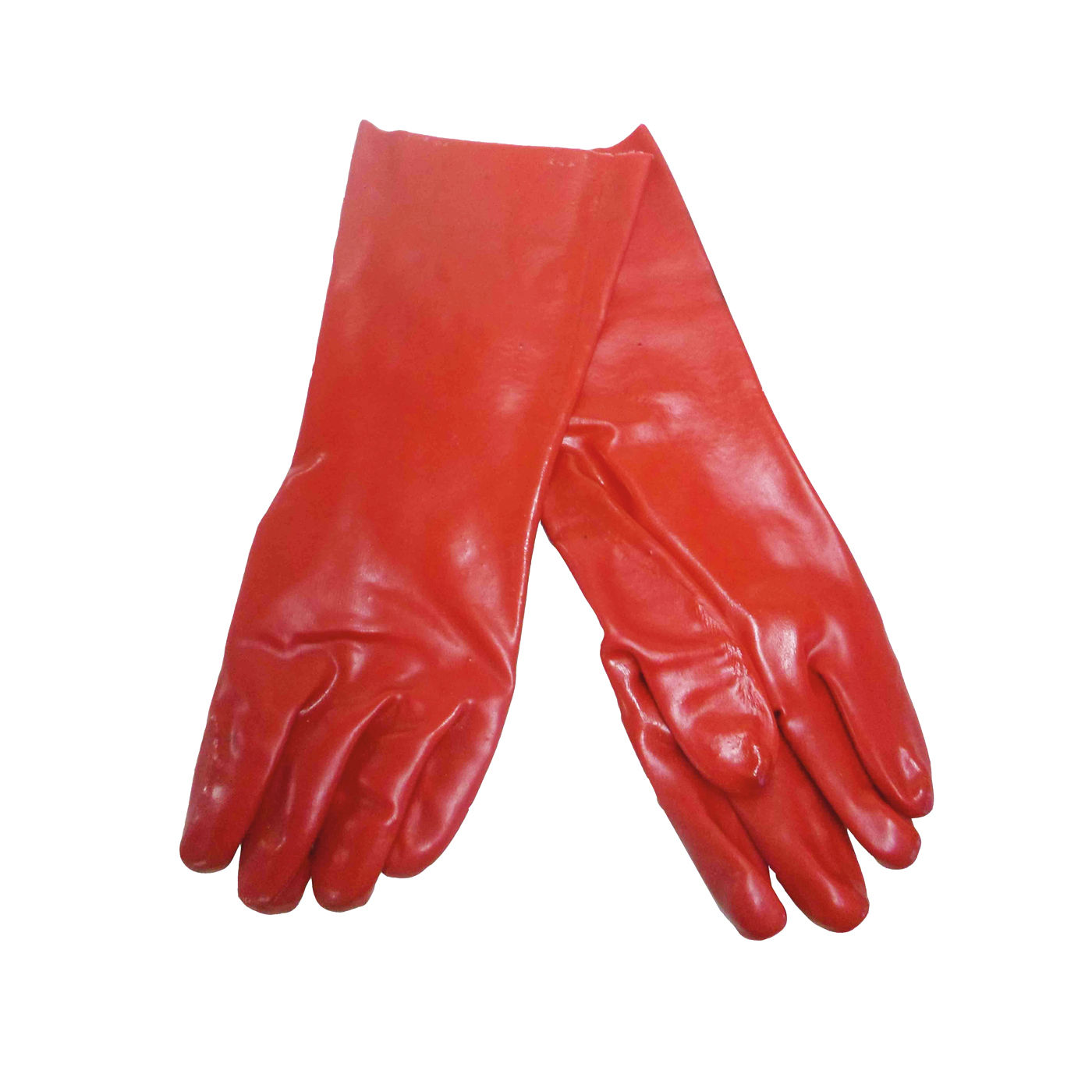 Glove - Pvc - Open Cuff - Red - 40cm - 10 Pack