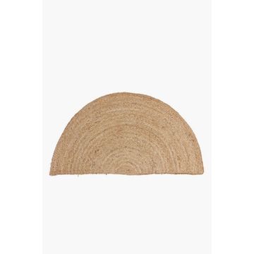 Jute Halfmoon Rug, 40x80cm – Natural Texture & Rustic Charm