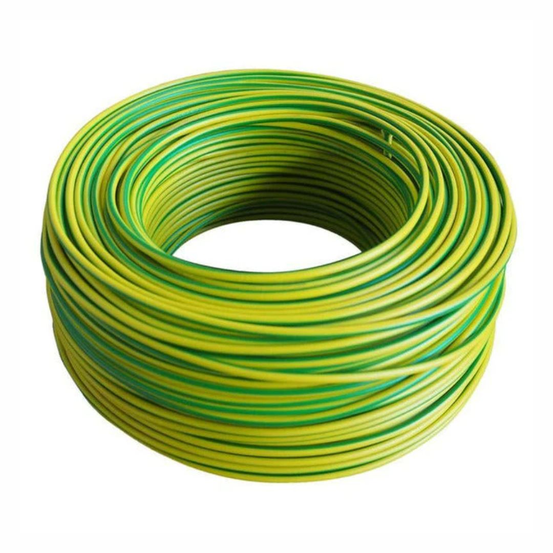 House Wire GREEN/YELLOW 1.5mm x 100m