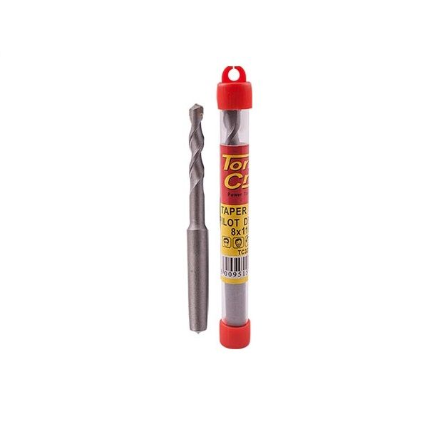 Tork Craft - Pilot Drill Bit Taper Shank for TCt Core Bits Long - 4 Pack