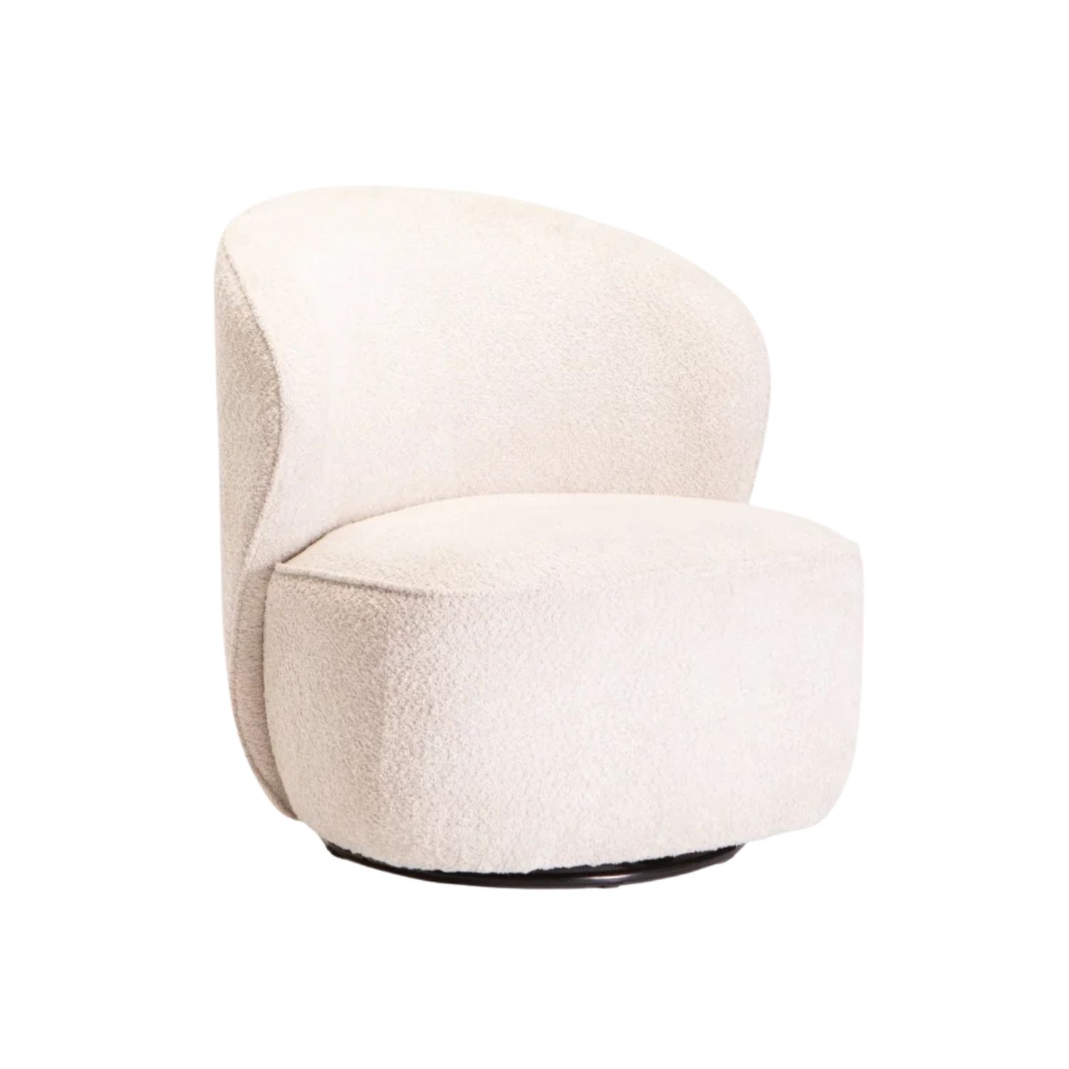 Modern Fabric Swivel Chair - Oatmeal