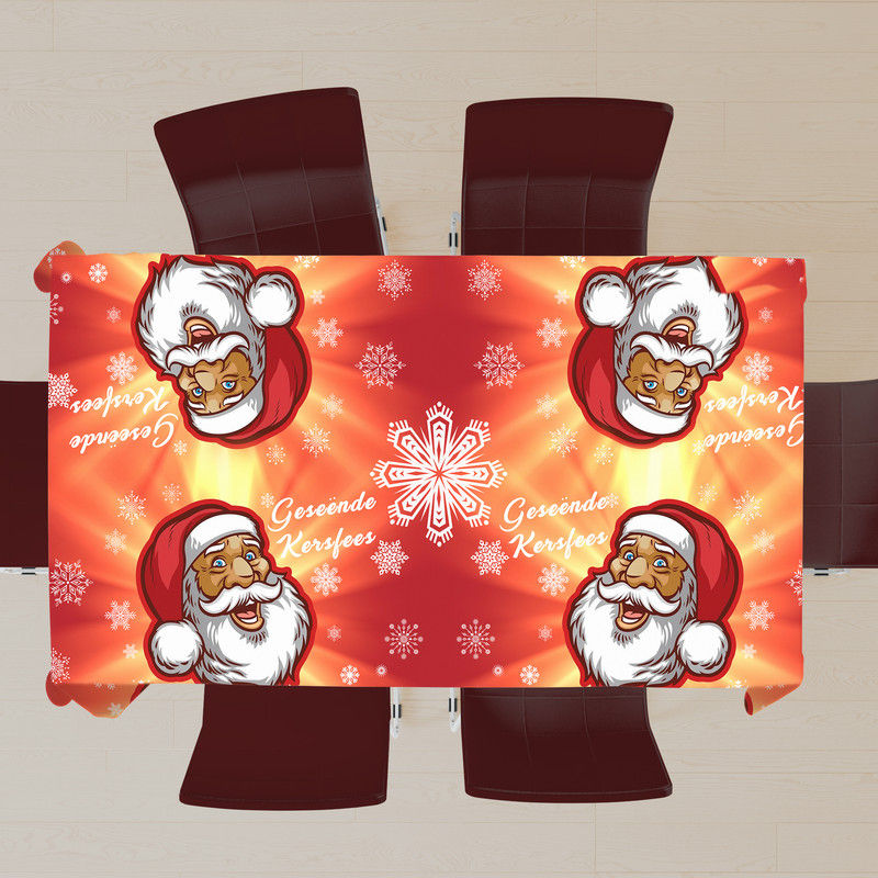Kersfees Vader Yellow Rectangle Tablecloth