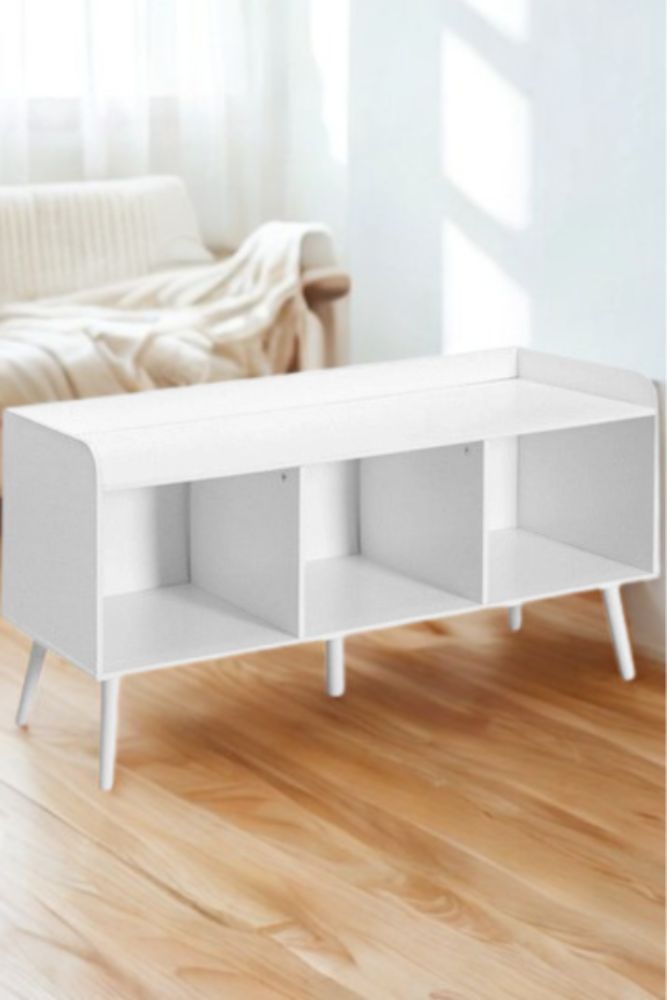 Modern MDF TV Stand 120 38 61 cm – Entertainment & Media Storage Unit